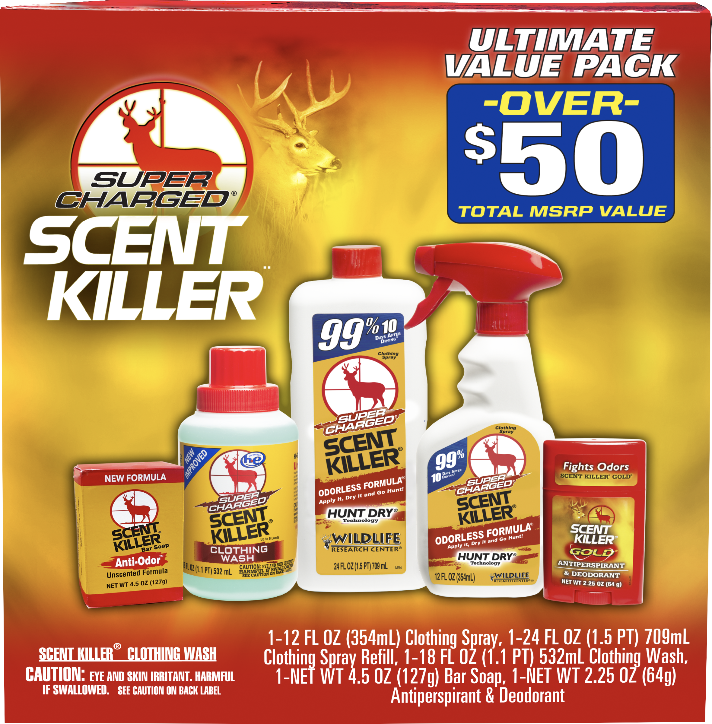 Super Charged® Scent Killer® Ultimate Value Pack